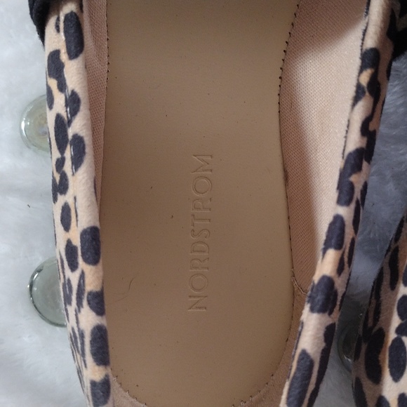 NWOT Nordstrom Leopard Ballet Flats - Picture 5 of 5